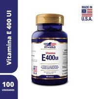 Vitamina E 400UI Vitgold 100 Cápsulas