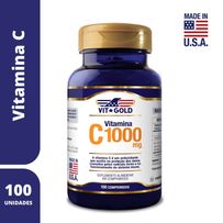 Vitamina C 1000mg Vitgold 100 Comprimidos