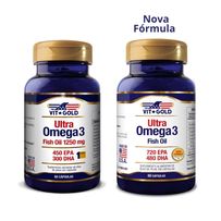 Suplemento Ultra Ômega 3 Fish Oil Vitgold 60 Cápsulas