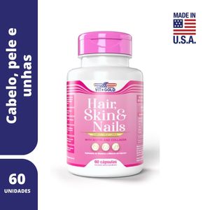 Suplemento de Vitaminas Vitgold Hair, Skin & Nails 60 Cápsulas