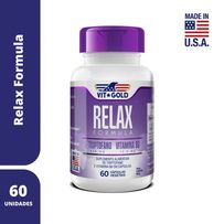 Relax Formula L-Triptofano E Vitamina B6 Vitgold 60 Cápsulas