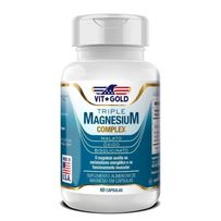 Suplemento Alimentar Vitgold Triple Magnésio Complex 60 Cápsulas