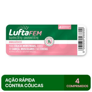 Analgésico Luftafem 4 Comprimidos