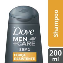 Shampoo 2 em 1 Dove Men+Care Força Resistente 200ml