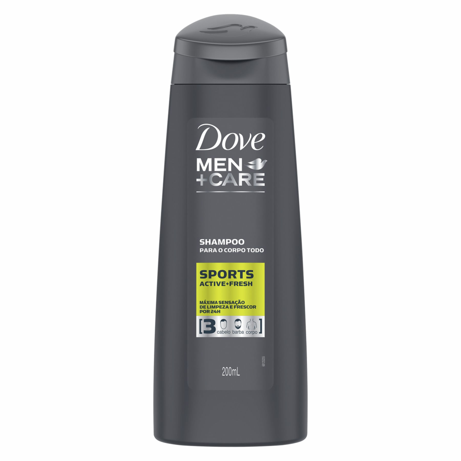 Shampoo Para o Corpo Dove Men Care 3 em 1 Sport 200ml