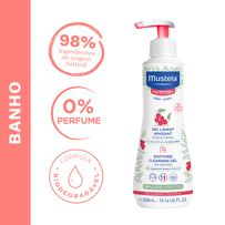 Gel Lavante Calmante Mustela Pele Muito Sensível 300ml .