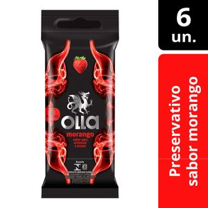 Preservativo Olla Morango 6 Unidades