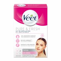 Kit Depilatório Veet Pure E Fresh Creme Facial 50g + Pós-Depilatório Facial 50g