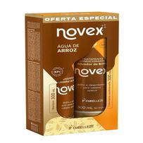 Kit Novex Água de Arroz Shampoo 300ml + Tratamento Condicionador 300ml