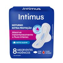 Absorvente Externo Intimus Noturno Suave Com Abas 8 Unidades