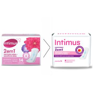 Protetor Diário Intimus 2 em 1 14 Unidades