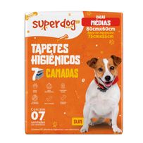 Tapetes Higiênicos Super Dog Raças Médias 7 Unidades