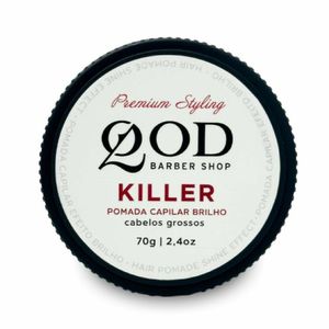 Pomada Capilar Qod Barber Shop Killer Efeito Brilho 70g