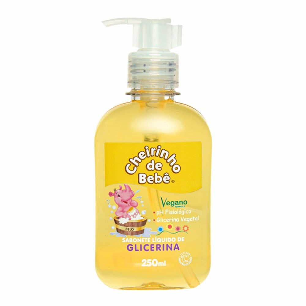 Sabonete Líquido Cheirinho De Bebê Glicerina 250ml