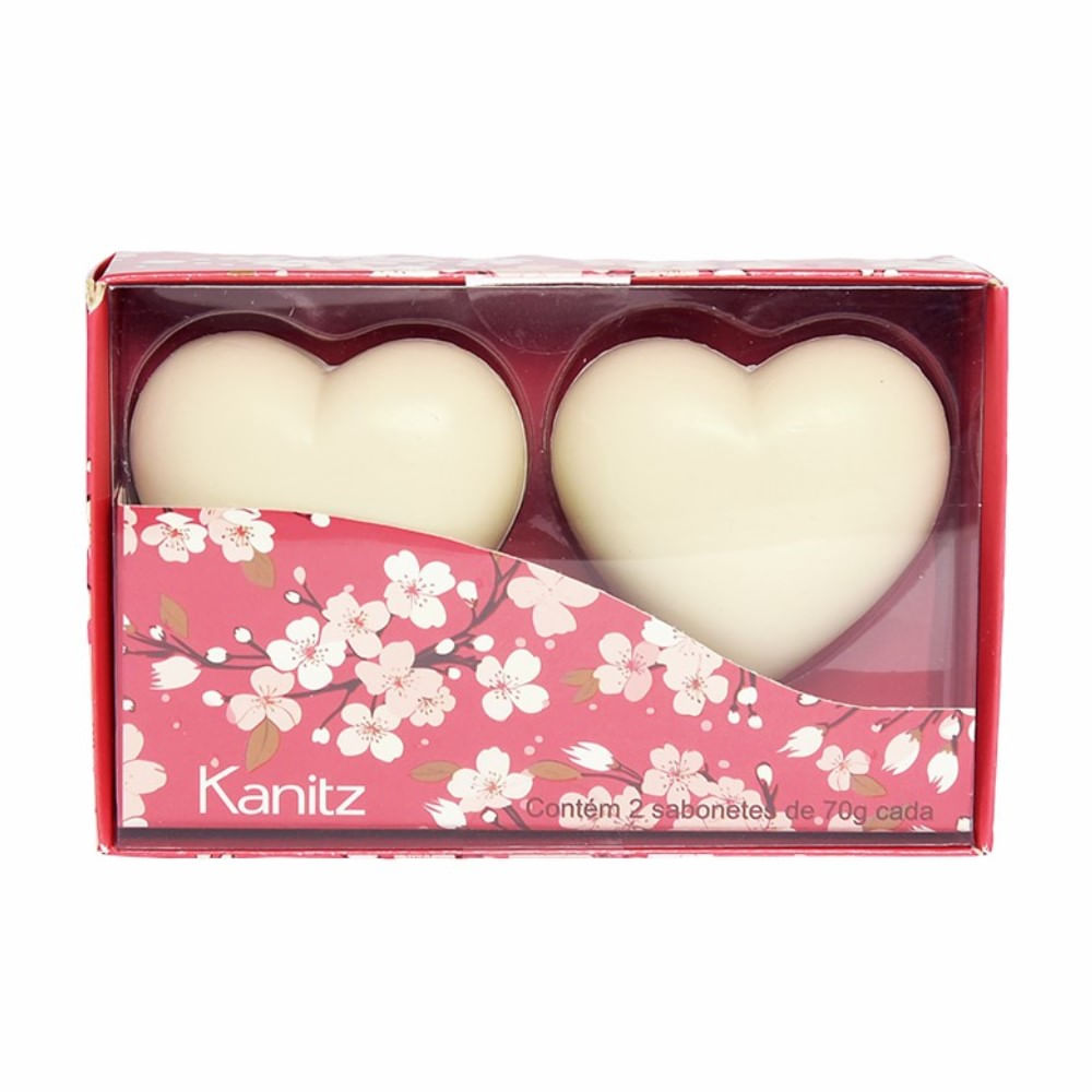 Sabonete Em Barra Kanitz Tea Rose Coração 2 Unidades de 70g Cada