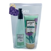 Kit Kanitz Deo Colônia Corporal Meu Eu Intensa 200ml + Loção Hidratante Corporal Intense Love Peach Dream 200g