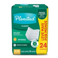 Roupa Íntima Descartável Plenitud Classic Intensa P/M 24 Unidades