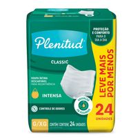 Roupa Íntima Descartável Plenitud Classic Intensa G/Xg 24 Unidades