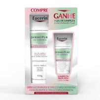 Kit Eucerin Gel de Limpeza Concentrado Dermo Pure Oil Control 150g + Gel de Limpeza Concentrado Dermo Pure Oil Control 75g