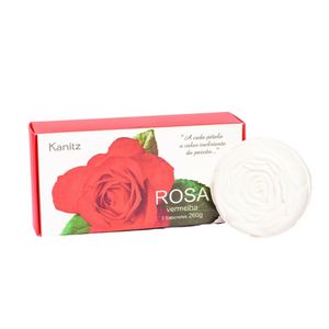 Sabonete Kanitz Alma Gêmea Rosa vermelha 2 unidades