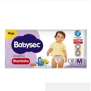 Fralda BabySec Premium Galinha Pintadinha Shortinho M 30 Unidades