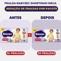 Fralda BabySec Premium Galinha Pintadinha Shortinho M 30 Unidades