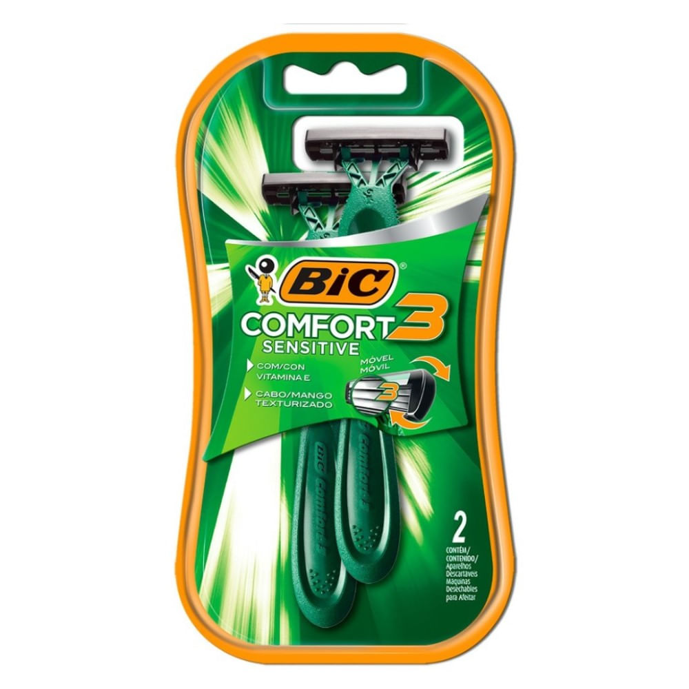 Aparelho de Barbear Bic Comfort 3 Sensitive 2 Unidades