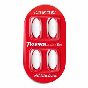 Tylenol 750mg 4 Comprimidos