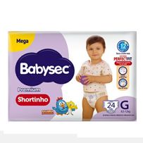 Fralda BabySec Premium Galinha Pintadinha Shortinho G 24 Unidades