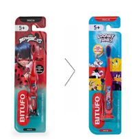 Escova Dental Bitufo Macia Infantil Looney Tunes Sortidas 1 Unidade