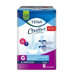 Fralda Geriátrica Tena Confort G 8 Unidades