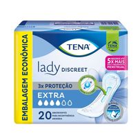 Absorvente Para Incontinência Urinária Tena Lady Discreet Extra 20 Unidades