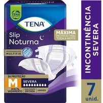 Fralda Geriátrica Tena Slip Noturna Tamanho M 7 unidades