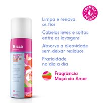 Shampoo A Seco Ricca Refresh Me Maçã do Amor 50ml