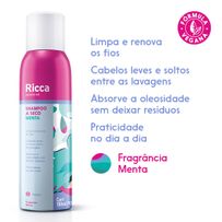Shampoo A Seco Ricca Refresh Me Menta 150ml