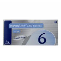 Novofine 32g 6mm Novo Nordisk Caixa Com 100 Agulhas