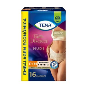Roupa Íntima Tena Pants Discreet Nude P/M 16 Unidades