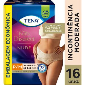 Roupa Íntima Tena Pants Discreet Nude P/M 16 Unidades