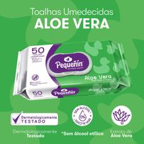 Toalhas Umedecidas Pequeñín Aloe Vera 50 Unidades