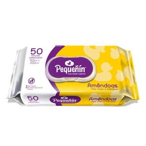 Toalhas Umedecidas Pequeñín Amêndoas 50 Unidades