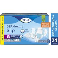 Fralda Geriátrica Tena Dermacare Slip G 24 Unidades