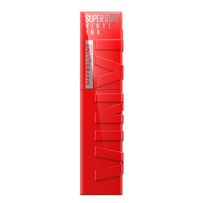 Batom Líquido Longa Duração Maybelline Ny Super Stay Vinyl Ink Red-Hot 4,2ml