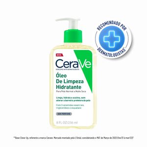 Óleo de Limpeza Hidratante Cerave Para Pele Normal a Muito Seca 236ml