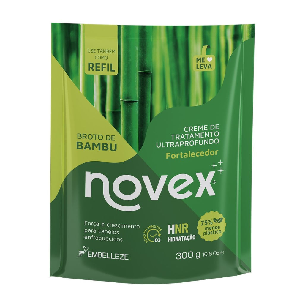 Creme de Tratamento Novex Broto de Bambu Refil 300g