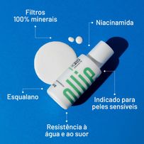 Protetor Solar Mineral Fluído Ollie FPS50 FPUVA16 40g