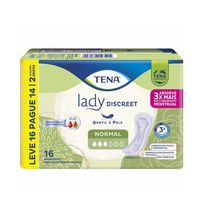 Absorvente Tena Lady Discreet Normal 16 Unidades