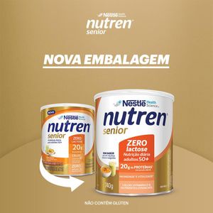 Complemento Alimentar Nutren Senior Sem Sabor Zero Lactose 740g