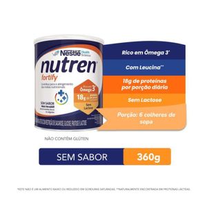 Suplemento Alimentar Nestlé Nutren Fortify Sem Sabor 360g