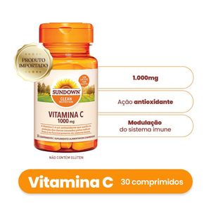 Suplemento Alimentar Sundown Vitamina C 1000mg 30 Comprimidos