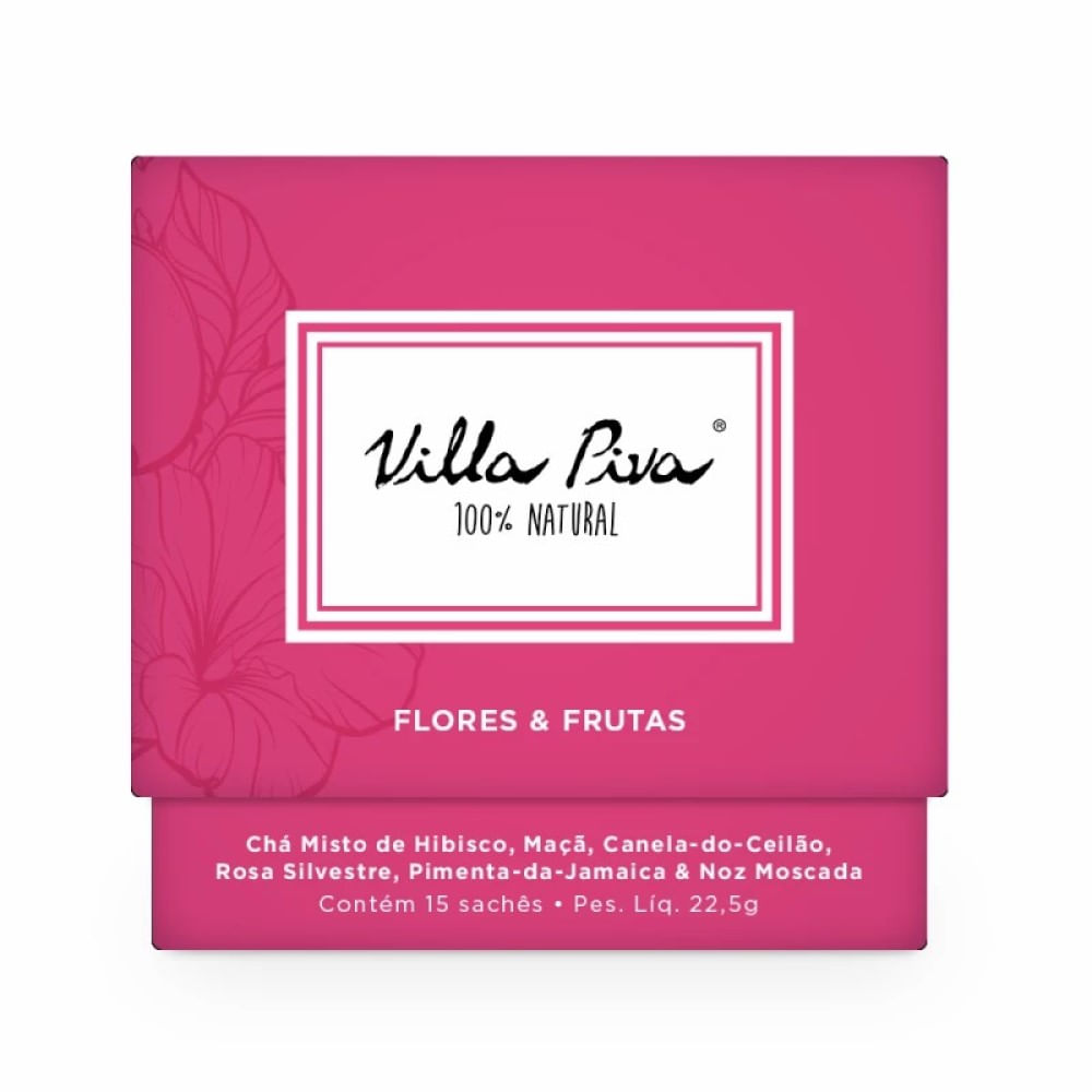 Chá Misto Villa Piva Flores e Frutas 15 Sachês
